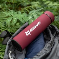 Термос Nisus N.TM-049-R 0.45л (бордовый)