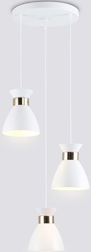 Подвесная люстра Ambrella light TR8467/3 WH/FGD (белый/золото)