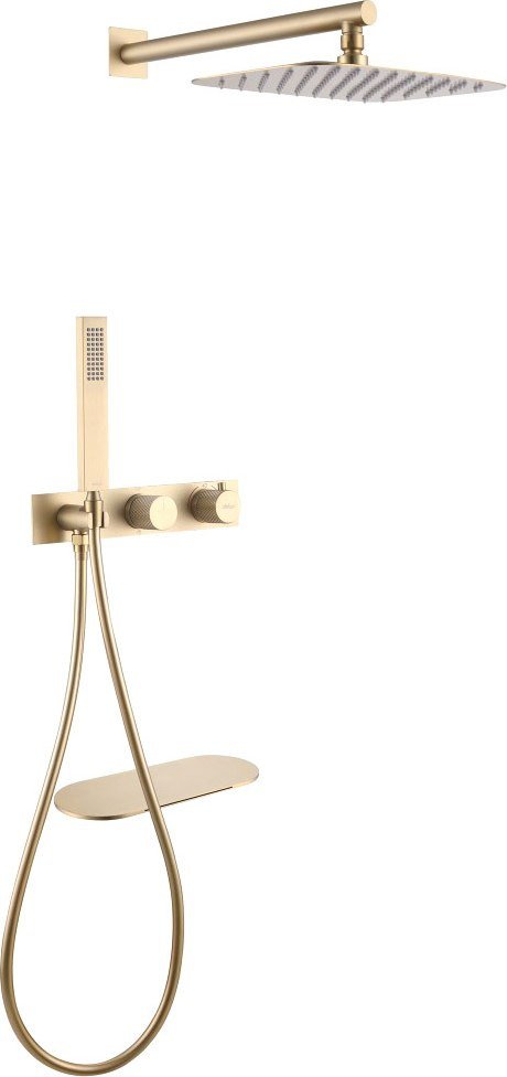 Душевая система  Abber Rund AF8750G (золото матовое)