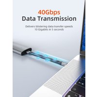 Кабель Cabletime Short Flat USB 4 USB Type-C - USB Type-C (0.15 м, черный)