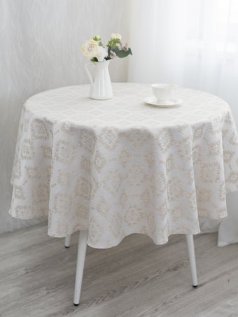 Скатерть Моготекс 2023-01 рис. 2764/010101 (210см, лен)