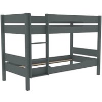 Двухъярусная кровать ММЦ Амелия 90x200 (двухъярусная, с выдвижным спальным местом, серый воск)
