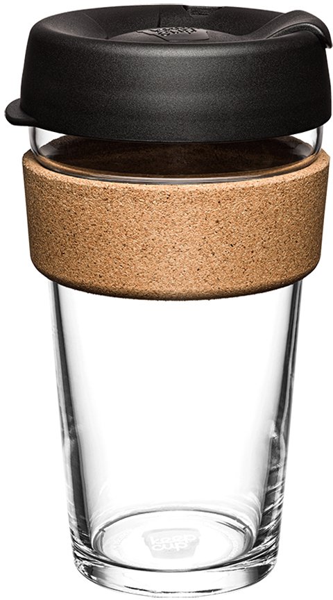 

Многоразовый стакан KeepCup Brew Cork L Black 454мл (черный)