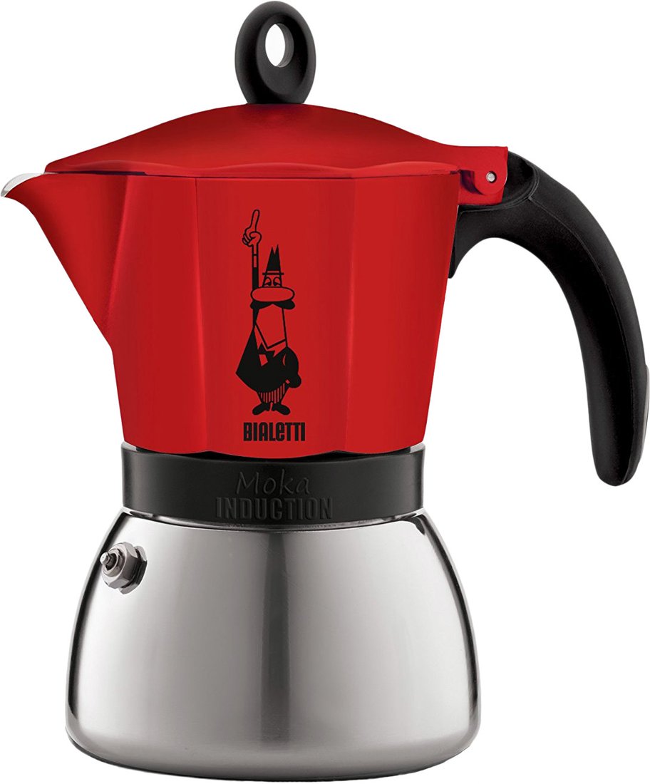

Гейзерная кофеварка Bialetti Moka Induction (6 порций, красный)