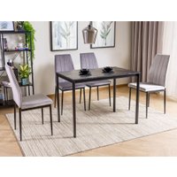 Кухонный стол Signal Mario 100/60 (эффект черного мрамора/черный)