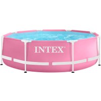 Каркасный бассейн Intex Pink Metal Frame 28290 (244х76 см)