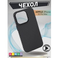 Чехол для телефона Bingo Carbon для APPLE iPhone 15 Pro Max (черный)