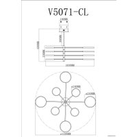 Люстра средней высоты Moderli Run V5071-CL