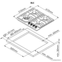 Варочная панель ZorG BLC FDW WH