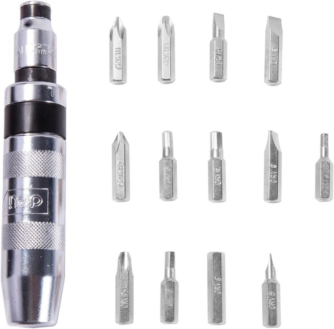 

Набор отвертка с битами Deli EDL8901 (14 предметов)