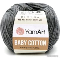 Пряжа для вязания Yarnart Baby Cotton 454 50 г 165 м (темно-серый)