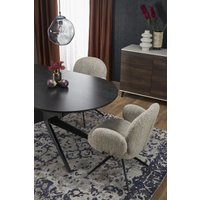 Кухонный стол Halmar Sandro 180-240/100/76 (черный/черный)