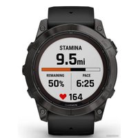 Умные часы Garmin Fenix 7X Pro Sapphire Solar (карбоново-серый титан/черный)