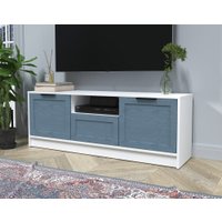 Тумба Интерлиния ТВ Концепт Тренд КТ-ТВ3-50 (белый платинум/дуб лазурный)