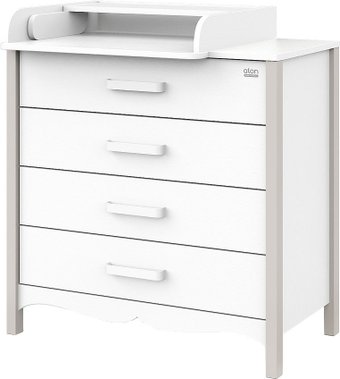 Комод Атон Мебель Felix (белый/кашемир)