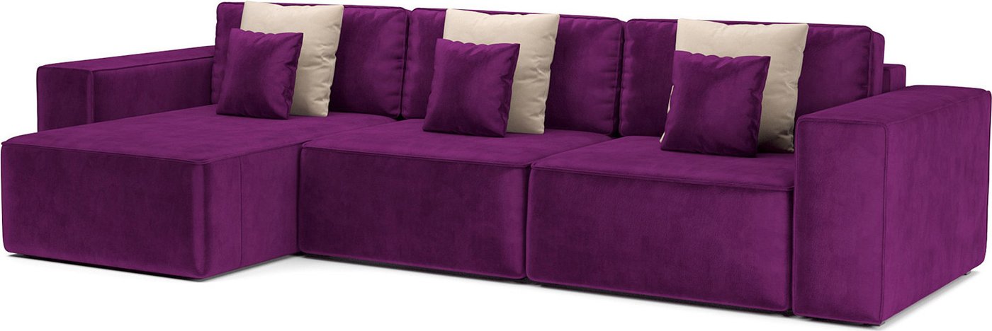 

Угловой диван Мебель-АРС Фессалия левый угол (фиолет)