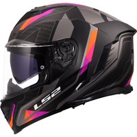 Мотошлем LS2 FF818 Storm III Sporty (L, серый/фиолетовый)