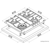 Варочная панель TEKA CGW LUX 60 4G AI AL TR CI NAT