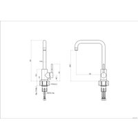 Смеситель Haiba HB71304-4 (нержавеющая сталь)