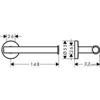 Держатель для туалетной бумаги Hansgrohe Logis Universal 41726000