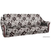 Диван Асмана Анна (рогожка цветок крупн коричневый)