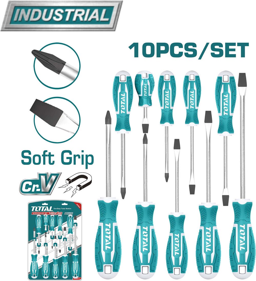 

Набор отверток Total THT250610 (10 предметов)