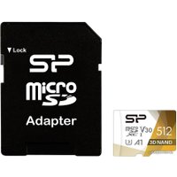 Карта памяти Silicon-Power Superior Pro microSDXC SP512GBSTXDU3V20AB 512GB (с адаптером)