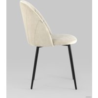 Стул Stool Group Логан (велюр, бежевый/серый)