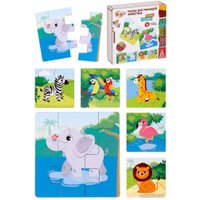 Развивающая игра Mapacha Животные с разным резом 962029