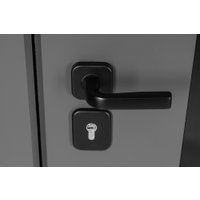 Металлическая дверь Guard MG75 МДФ/МДФ 87х205 правая (серый/белый ясень)