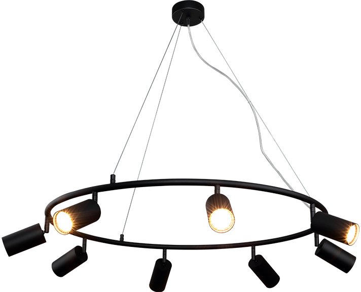 

Подвесная люстра Crystal Lux CLT 015C8 D800 (черный)