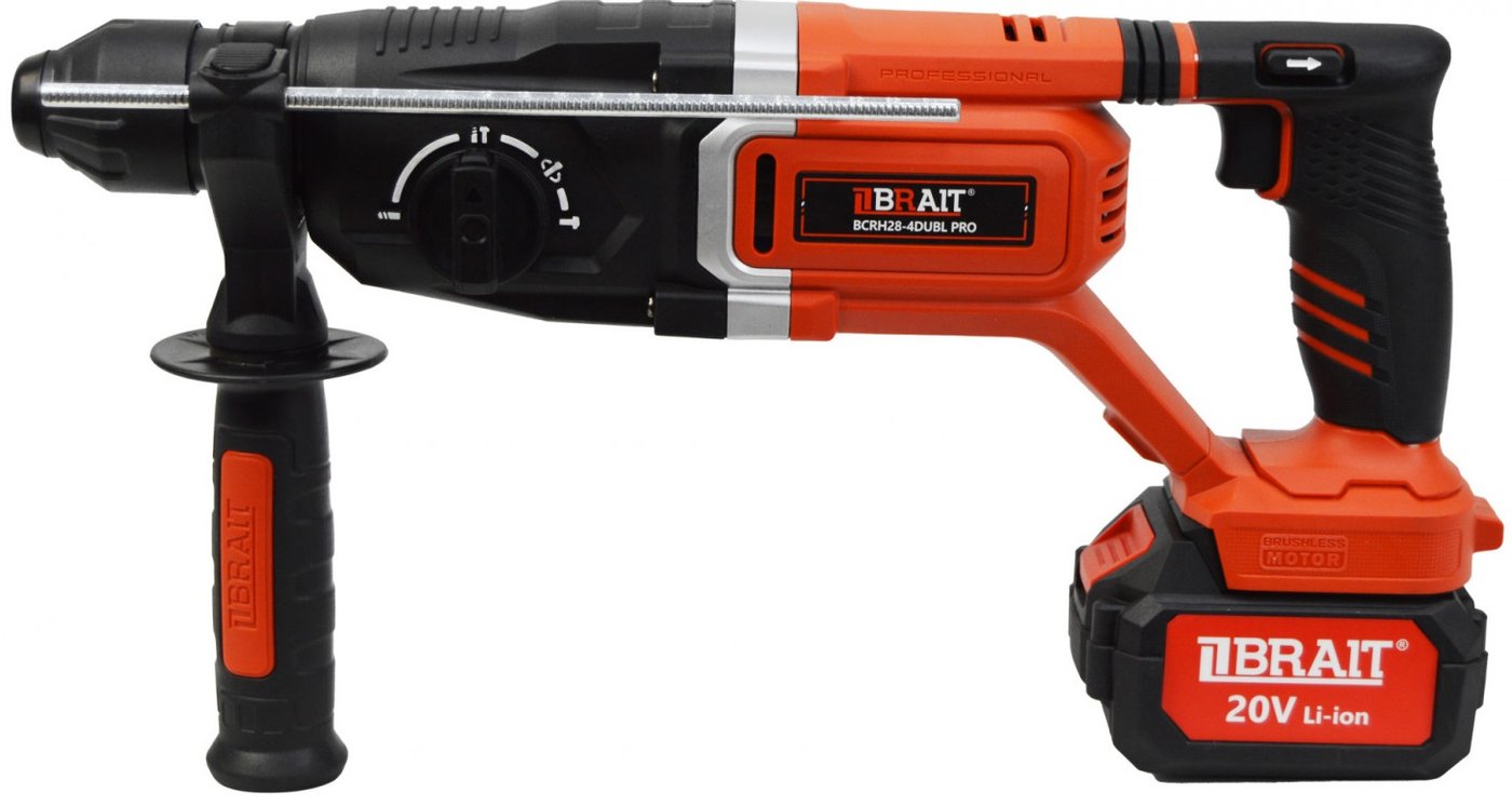 

Перфоратор Brait BCRH28-4DUBL PRO (с 2-мя АКБ, кейс)