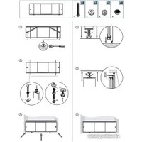 Фронтальный экран под ванну Метакам Премиум А 1.68 (синий)