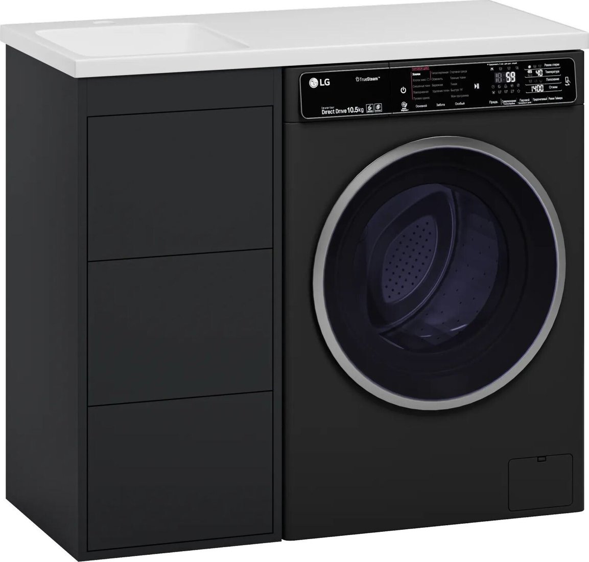 Brevita Тумба с умывальником Grafit 40 GRA-01040-013Я+5212100