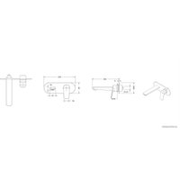 Смеситель без скрытого механизма Bravat P8429564BW-ENG