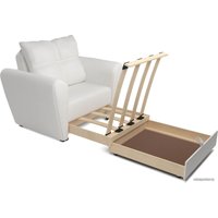 Кресло-кровать Мебель-АРС Квартет (экокожа, белый) в Гомеле