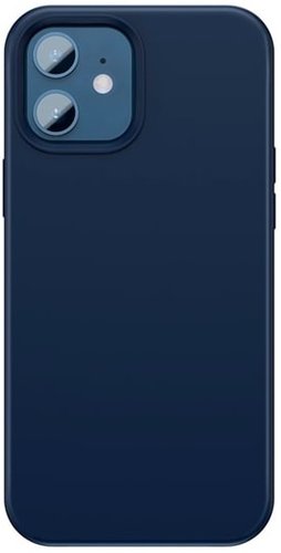 Чехол для телефона Baseus Liquid Silica Gel для iPhone 12 Pro Max (синий)
