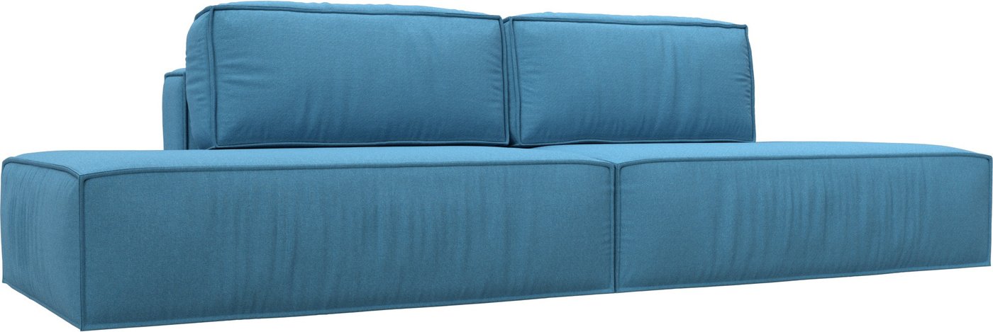 

Диван Лига диванов Прага лофт 125021 (рогожка амур голубой)