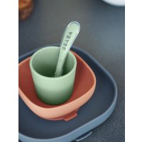 Набор детской посуды Beaba Coffret Repas Silic Mineral 913543