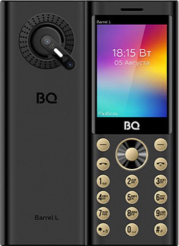 

Телефон BQ BQ-2458 Barrel L (черный/золотистый)
