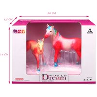 Набор фигурок Masai Mara Мир фэнтези. Семья красных сказочных лошадей MM206-425