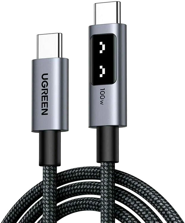 

Кабель Ugreen L509 45612 USB Type-C - USB Type-C (0.5 м, серый)