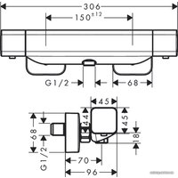 Смеситель Hansgrohe Ecostat E 15773000