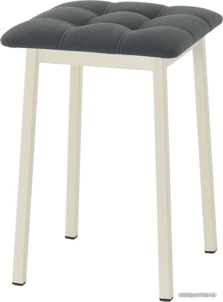 Табурет AMC Comfort 7К3.16 (кожзам, антрацит/слоновая кость)