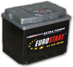 

Автомобильный аккумулятор Eurostart Extra Power (60 А·ч)