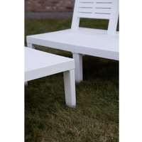 Набор садовой мебели Ipae Progarden MOL05CCB (белый)