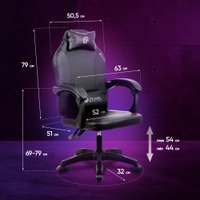 Игровое (геймерское) кресло Оклик Spirit (черный)