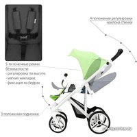 Универсальная коляска BEBETTO Magnum (3 в 1, 193, белая рама)