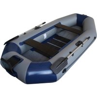 Моторно-гребная лодка Vivax К270Т с ковриком-сланью (без киля, серый/черный)