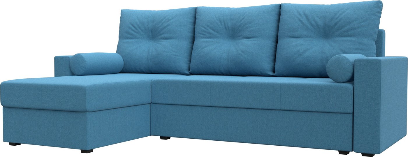 

Угловой диван Лига диванов Верона Лайт левый 125979L (рогожка амур голубой)